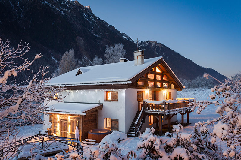 Luxury Catered Chalet Chamonix Ice and Orange Chalet Tissières